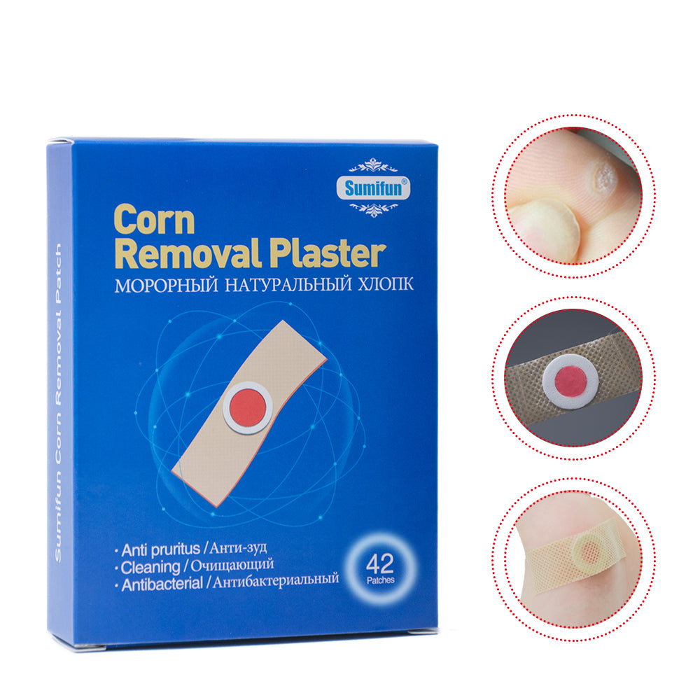 42Pcs Painless Feet Care Foot Medical Corn Remover Warts Thorn Plaster Callus Removal Tool Soften Skin Cutin K03401