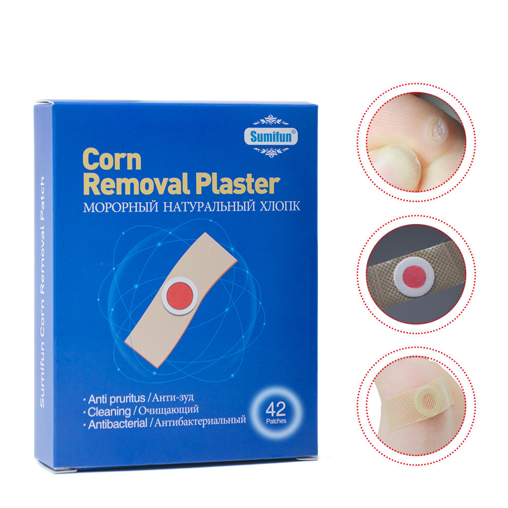 Painless Feet Care Foot Medical Corn Remover Warts Thorn Plaster Callus Removal Tool Soften Skin Cutin K03401 42Pcs