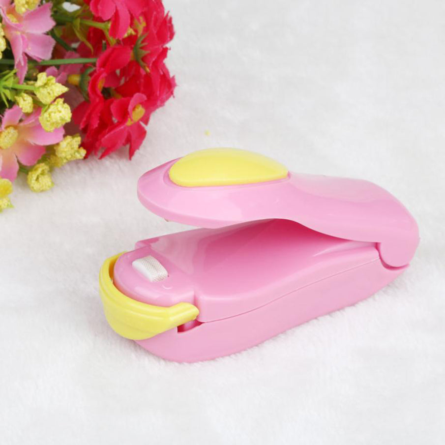 Portable Bag Clips Handheld Mini Electric Heat Sealing Machine Impulse Sealer Seal Packing Plastic Bag Clip work with battery