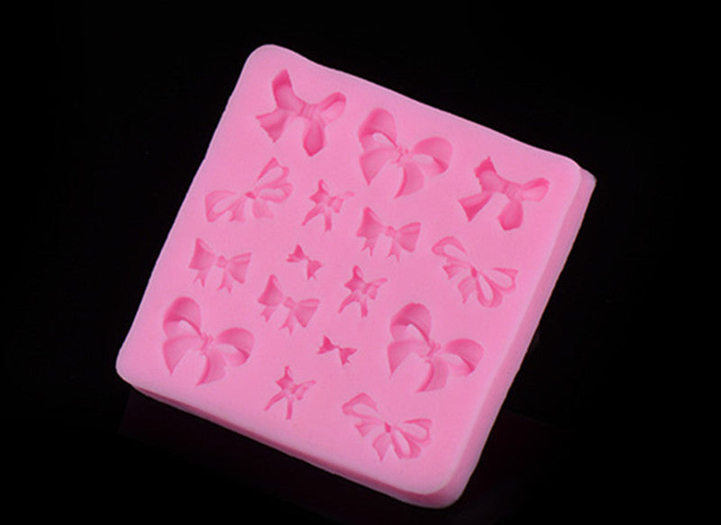 New Baking Moulds Different Mini Bow Design Silicone Chocolate Mold Birthday Cake Decorating Fondant Cake Tools