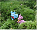 XBJ157 Mini 6pcs Sika deer decoration supplies moss micro landscape deco  Garden deco Creative handicrafts