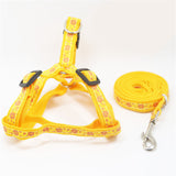 Adjustable Breathable Nylon Dog Harness and leash set Pet Vest Rope Dog Chest Strap Leash Set Collar Leads Harness for small dog