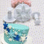 Snowflake Series 3 pc Cookie Plunger Fondant Cutter Cookie Biscuit Baking Tools Cake DIY 3D Sugarcraft Set