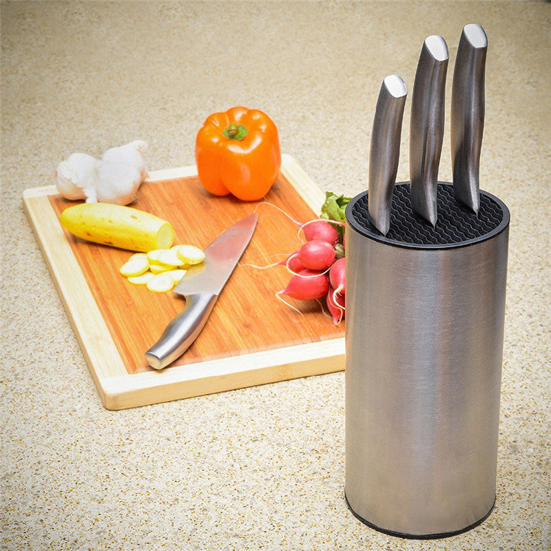 23*11.2*11.2cm Universal Stainless Steel Knife Holder knife block knife stand for knives kitchen accessories product for kitchen