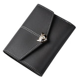Tri-fold fashion wallet multi-card female purse High-quality PU leather Card & ID Holders women's handbags