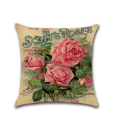 BZ296 New American Country Roses Pillow Cushion Cover Pillowcase Sofa/Car Cushion /Pillow  Home Textiles supplies