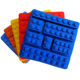 Creative Food-grade Silicone Cake Moulds Building Bricks Lego Robot Silicone Chocolate Mold Ice Cube Tray