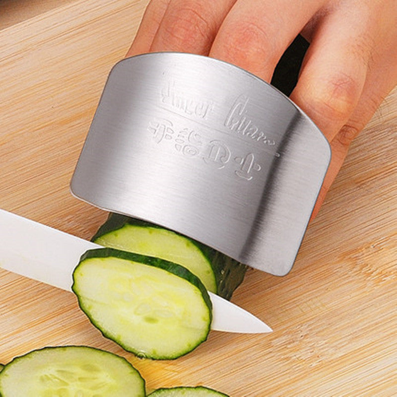 Finger guard newest stainless steel protect finger hand not to hurt cut Safety Guard Kitchen cooking tools Main image