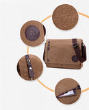 Canvas Leather Crossbody Bag Men Military Army Vintage Bags Shoulder Bag Casual Travel school Bags For Teenagers sac a dos bolsa