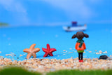 XBJ167 Mini 8pcs Small starfish decoration supplies moss micro landscape deco  Garden deco Creative handicrafts