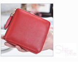 New Korean version  simple square lady wallet High-quality PU leather Short zipper purse fringed mini women's purse