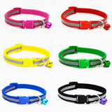 Nylon Reflective Pet dog Collar for Small Dogs Cat Puppy Necklace with Bell For Chihuahua Necklace Pet Products For Animals
