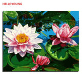 Wildflowers are in full bloom Digital Painting DIY Handpainted Oil Painting by numbers oil paintings chinese scroll paintings