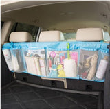 Large Auto Car Boot Multifunction Foldable Trash Hanging Storage Bags for Car Seat Capacity Storage Pouch
