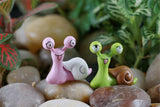 XBJ090 Mini 10pcs Couple snail Bottle decoration supplies moss micro landscape deco  Garden deco Creative handicrafts