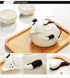ceramic teapot kettle gaiwan tea cup for puer chinese tea pot portable tea set drinkware