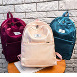 New Shiner Women Backpack Solid Color Preppy Casual Backpack for Teenage Girls Female School Shoulder Bag Bagpack mochila