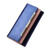 Women's Wallets Women Cowhide Leather Wallet Luxury Design Ladies Party Clutch Patent Leather Purses Long Card Holder