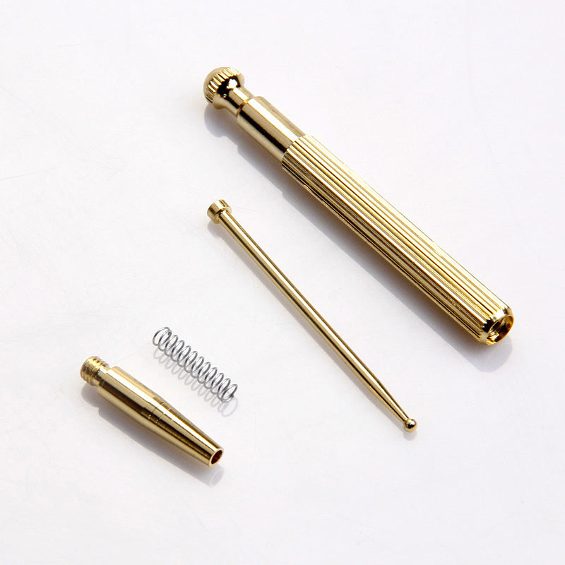 New Hot Ear Probe Brass Ear Acupuncture Point Massage Probe Health Care Tool Auricular Detection Pen Stick Secondary image