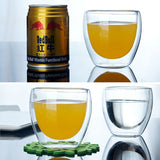 New And Fashion Classic 150 or 250 or 350 or 450ML Glass Double Wall Transparent Coffee Cups Insulate Office Tea