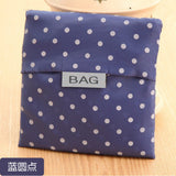 Fashion portable women shopping bag creative printing Oxford cloth folding Ladies bag Kitchen storage bags home accessories