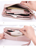 Long European&American zipper small fresh cell phone bag High-quality PU leather student thin multi-purpose wallet