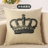 BZ055 Luxury Cushion Cover Pillow Case Home Textiles supplies Lumbar Pillow Crown decorative throw pillows chair seat