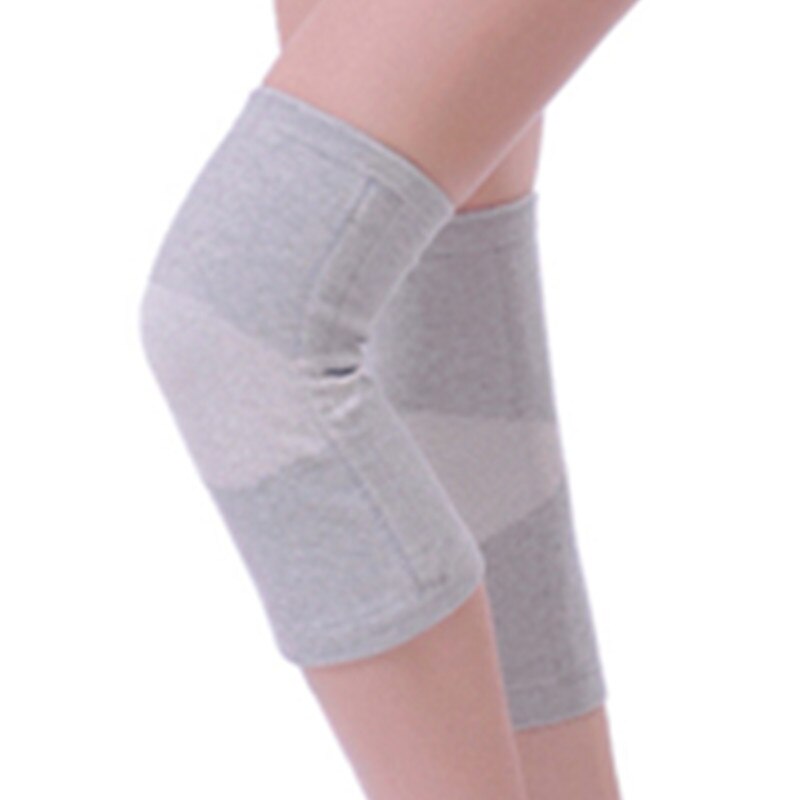 Warm Elastic Breathable Knee Support Brace Bamboo Fiber Health Care Knee Brace Spring Stay Knee Pads 1Pair Secondary image