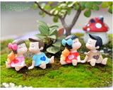 1pc micro landscape decoration DIY landscaping accessories material bow couple potted decoration couple decoration