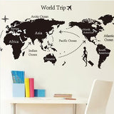 World Map Wall Stickers Office Decoration World Map Paster - intl