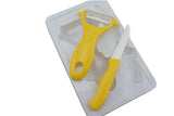 New arrival guaranteed 100% Ceramic kitchen tools for gift, fruit knife with peeler,2 in 1 color box packing