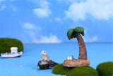XBJ183 Mini Simulation of coconut trees decoration supplies moss micro landscape deco  Garden deco Creative handicrafts