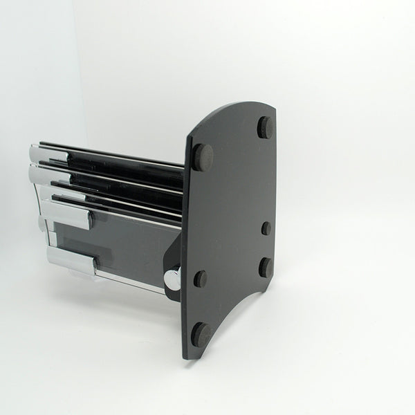 Beautiful acrylic kitchen ceramic knife holder, kitchen knife stand block for 3'' 4'' 5'' 6'' knives with one peeler