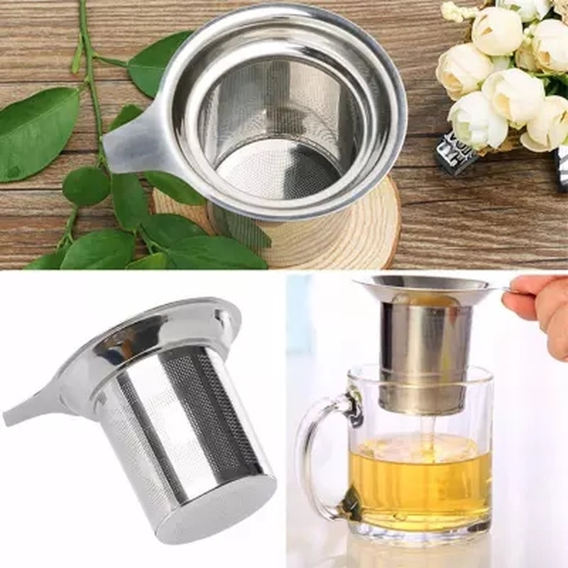 Stainless Steel Mesh Tea Infuser Reusable Strainer Loose Tea Leaf Spice Filter-F1FB Main image