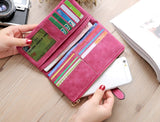 Fashion Luxury Brand Women Wallets Matte Leather Wallet Female Coin Purse Wallet Women Card Holder Wristlet Money Bag Small Bag