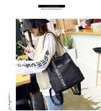 Backpack Female  New Korean Wild School Wind Student Bag Casual Color Letter Backpack Travel Bag
