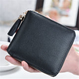 New Korean version  simple square lady wallet High-quality PU leather Short zipper purse fringed mini women's purse