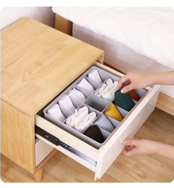 Multi-size Underwear Organizer Storage Can Adjust The Partition Drawer Closet Organizers Boxes For Bras Briefs Socks Ties Scarfs