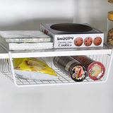 Home Storage Basket Kitchen Multifunctional Storage Rack Under Cabinet Storage Shelf Basket Wire Rack Organizer Storage