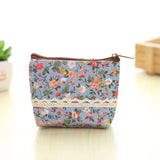 New Women Purses Cute Zipper Small flower Bag female Girl Headset Line Coin Purse Card Bag Clutch Wallet key bags Wholesale