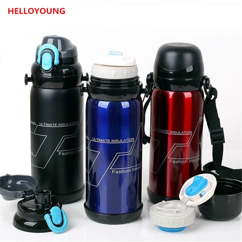 CJ020 Stainless steel double vacuum multi-purpose kettle 800ML double cover Multifunctional Portable travel insulation pot Main image