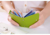 New PU Leather Function 24 Bits Card Case Business Card Holder Men Women Credit Passport Card Bag ID Passport Card Wallet