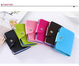 New PU Leather Function 24 Bits Card Case Business Card Holder Men Women Credit Passport Card Bag ID Passport Card Wallet