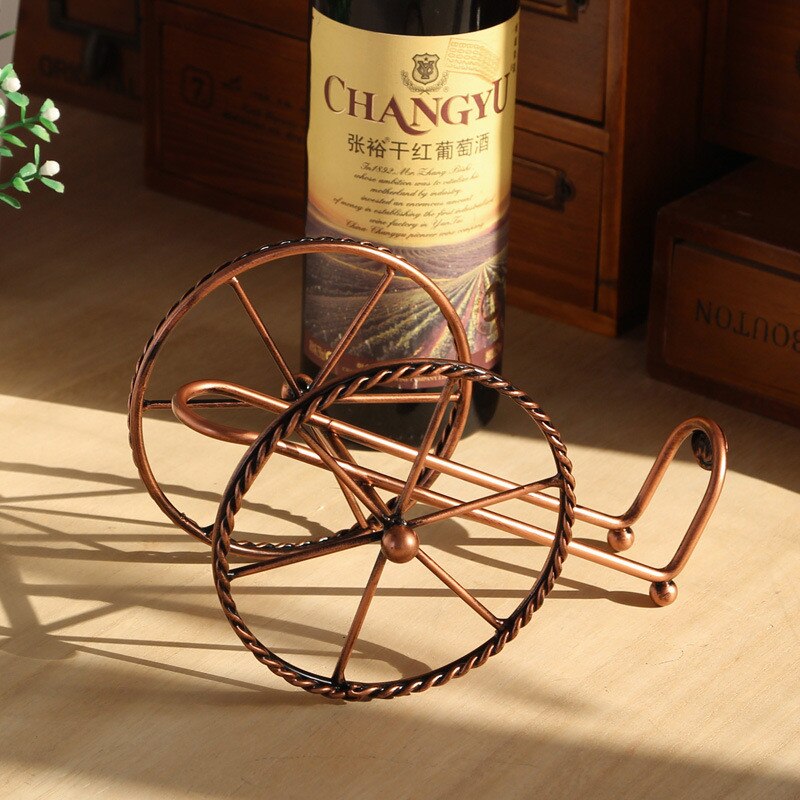 Handmade Plating Wine Racks Home Kitchen Bar Accessories Practical Wine Holder Wine Bottles Decor Display Shelf And Racks