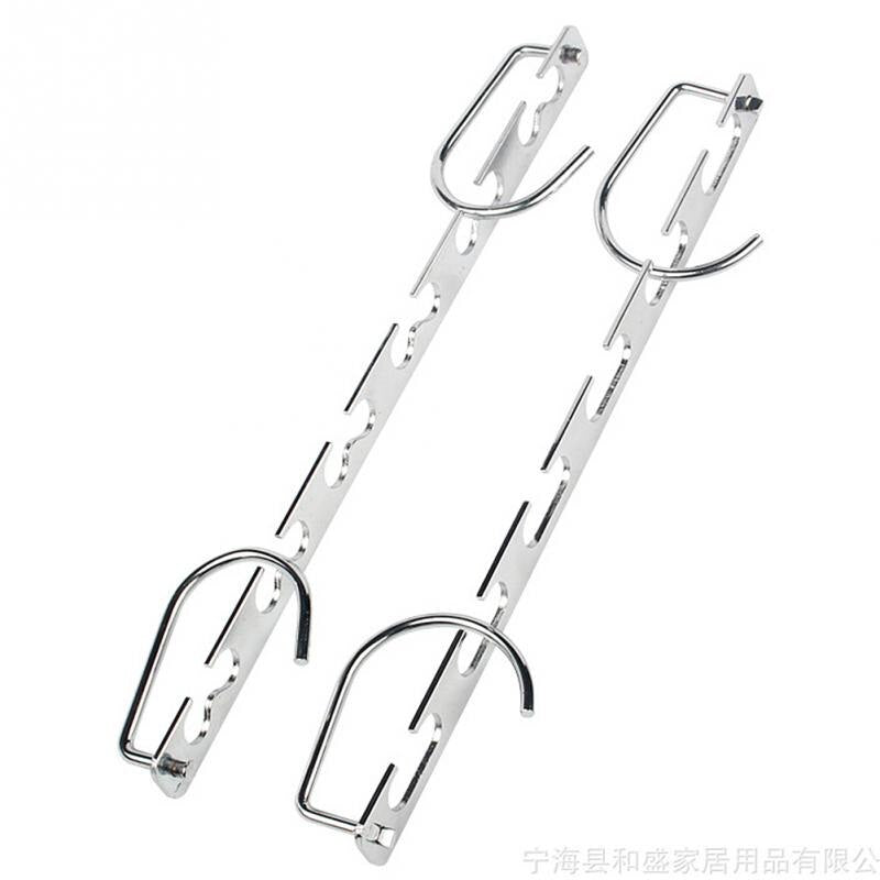 1Pcs 37cm Multifunctional Space Saving Metal Hangers with Hook Magic 6 Hole Clothes Closet Organizer Iron Clothes Drying Rack Main image