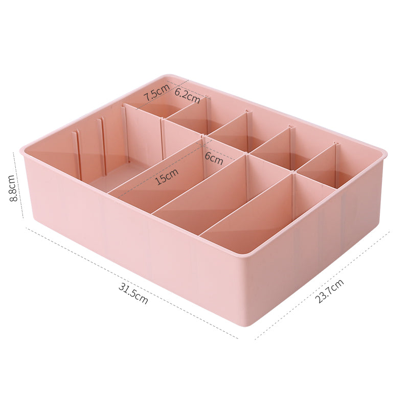 Multi-size Underwear Organizer Storage Can Adjust The Partition Drawer Closet Organizers Boxes For Bras Briefs Socks Ties Scarfs Secondary image