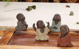 CJ278 Factory Outlets Lovely Buddha Tea Pet Monk Sand Tea Pet High Qulity Purple Tea Pet Tea Set Fitting Hand Decoration
