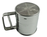 Newest Stainless Steel Mesh Flour Sifter Mechanical Baking Icing Sugar Shaker Sieve Tool Cup Shape