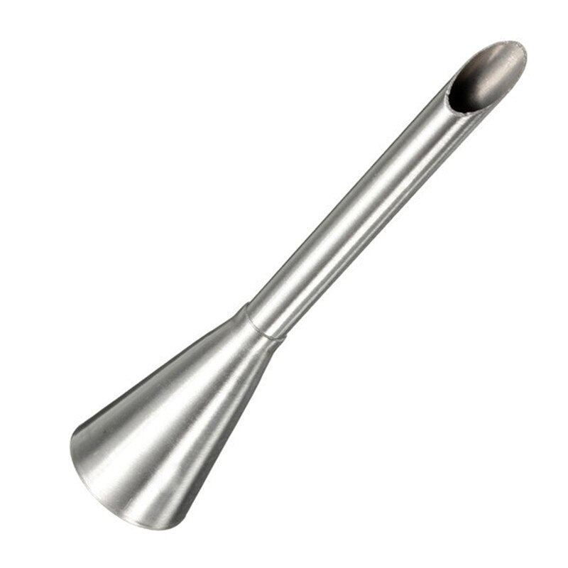 Stainless Steel 1 pc Puff Nozzle Tip Long Cake Decorating Tip Sugar Craft Icing Piping Pastry Tips Puff Syringe Machine