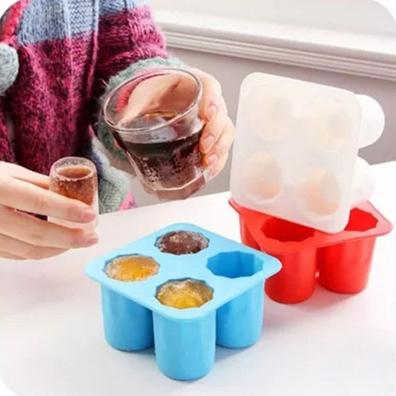 Cup Shape 1 pcs Ice Mold Soft Silicone Frozen Ice Tube Mould Party&Bar Ice Cubes Tray Ice Maker for Coke Novelty Gifts